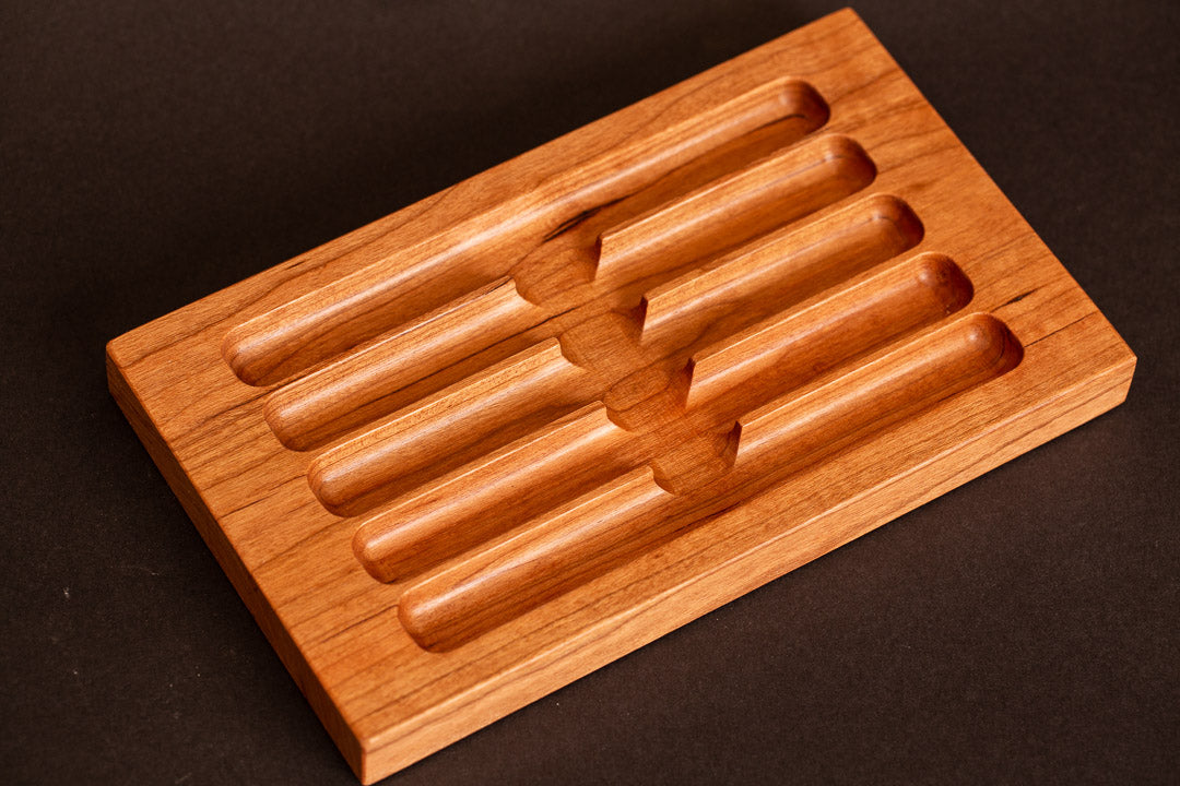 Pen Rack Five - Cherry
