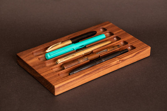 Pen Rack Five - Walnut