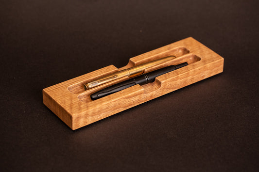 Pen Rack Two - Rustic Oak