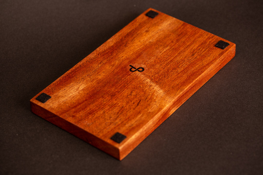 Pen Rack Five Serpentine - Mahogany