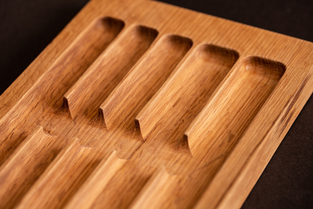 Pen Rack Five Large - Rustic Oak