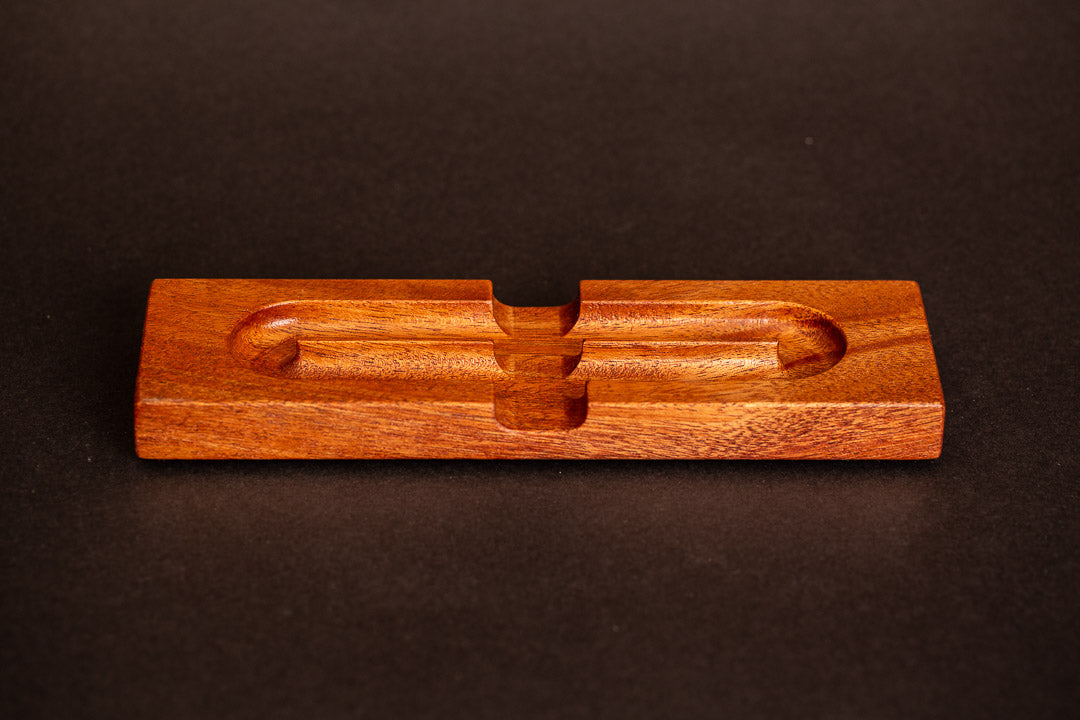 Pen Rack Two Loop - Mahogany