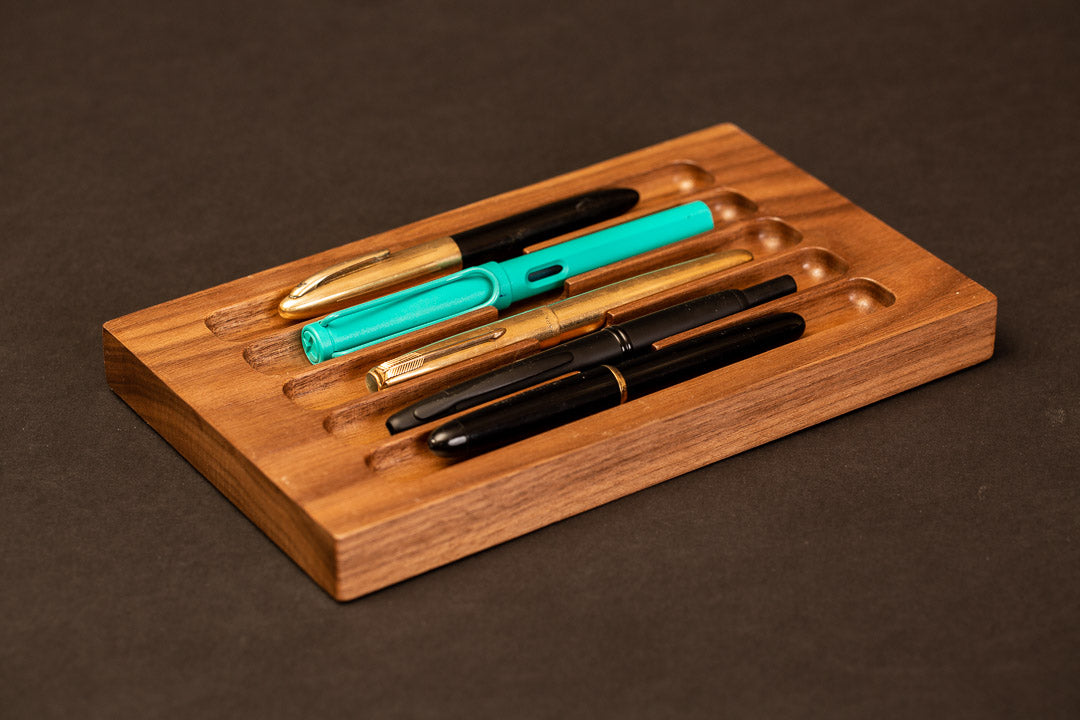 Pen Rack Five - Walnut