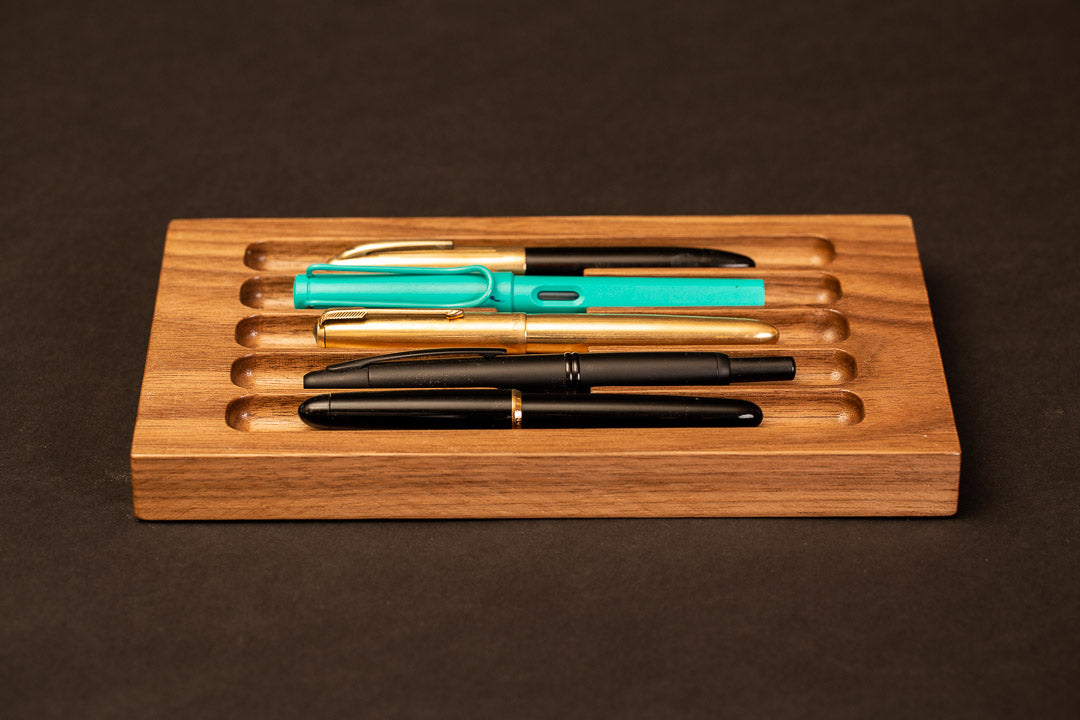 Pen Rack Five - Walnut